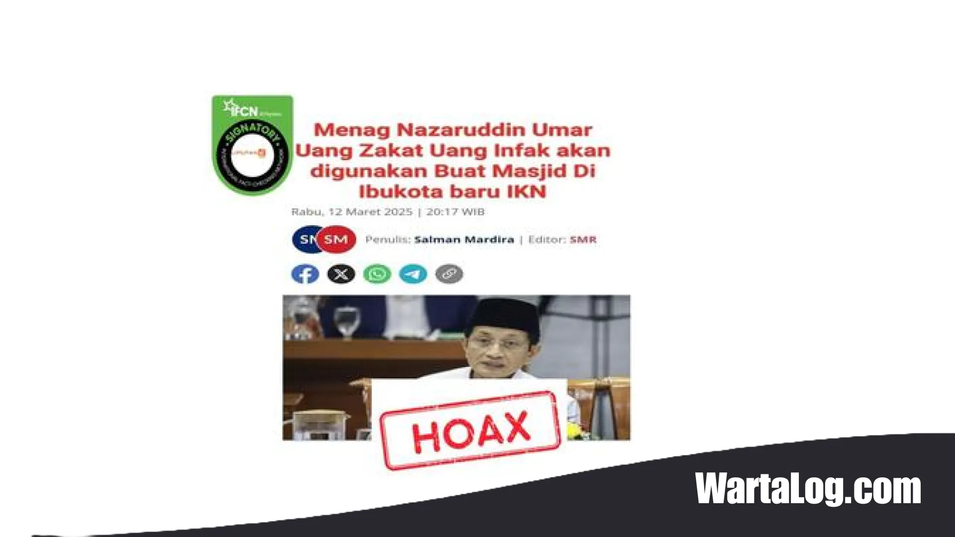 Waspada Disinformasi! Menelusuri Deretan Hoaks Dana Zakat yang Mencatut Nama Menteri Agama