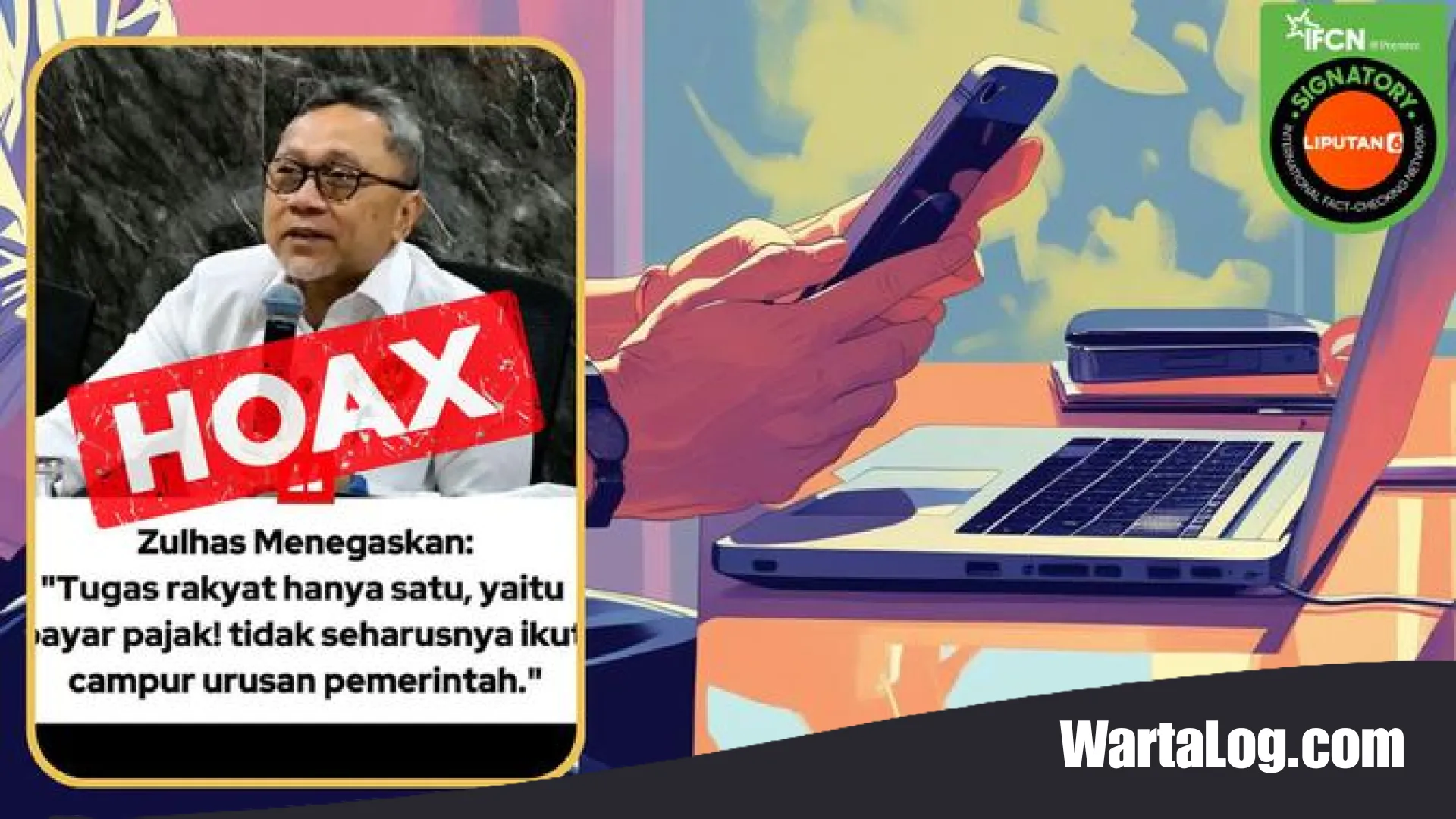 [CEK FAKTA] Benarkah Menko Pangan Zulkifli Hasan Sebut Rakyat Hanya Boleh Bayar Pajak dan Dilarang Kritik Pemerintah?