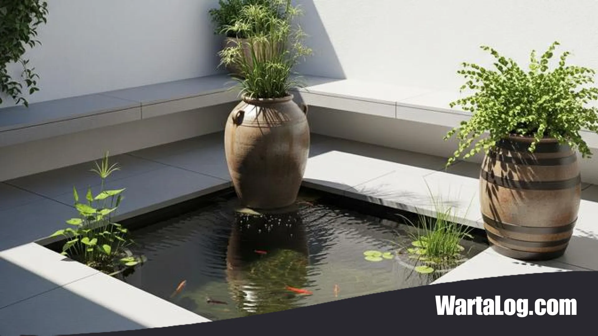8 Inspirasi Desain Rumah 7×10 dengan Kolam Ikan Mini: Hunian Asri di Lahan Terbatas