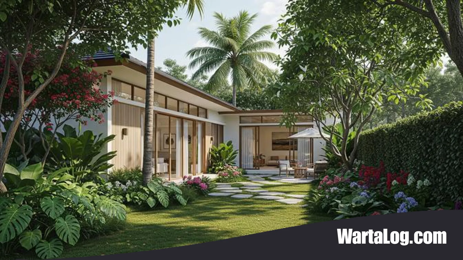 Estetik dan Sejuk: 5 Inspirasi Desain Rumah 1 Lantai dengan Halaman Belakang Terbuka yang Memikat