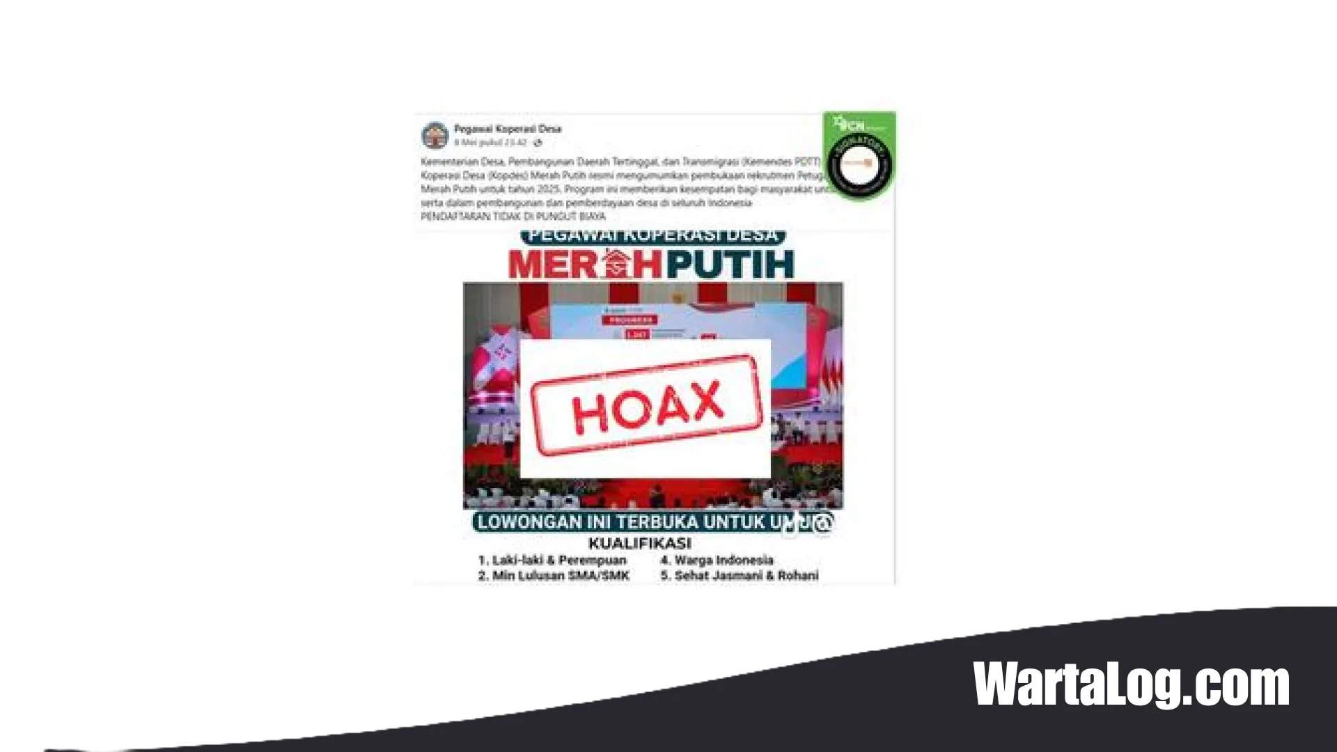 Waspada Disinformasi! Menguliti Sederet Hoaks yang Menargetkan Koperasi Desa