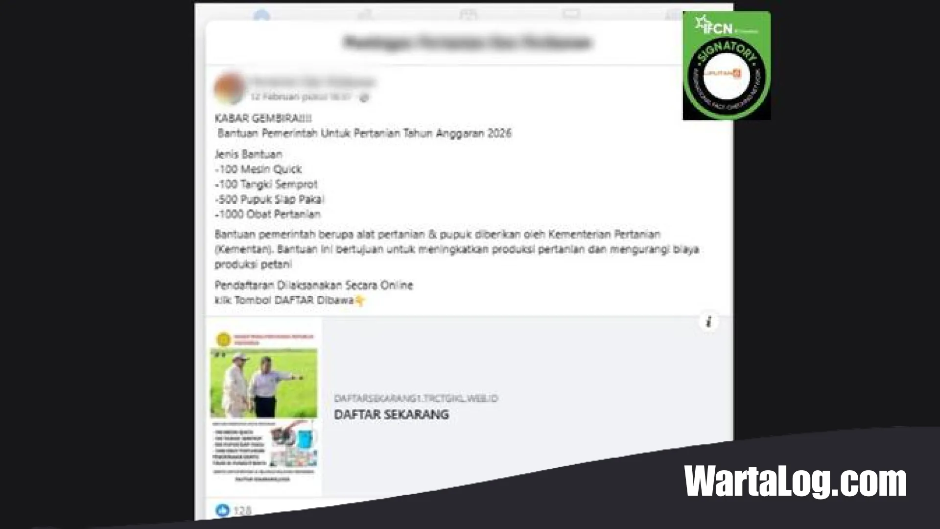 Waspada! Marak Hoaks Bantuan Alat Pertanian 2026, Jangan Sampai Data Pribadi Anda Dicuri