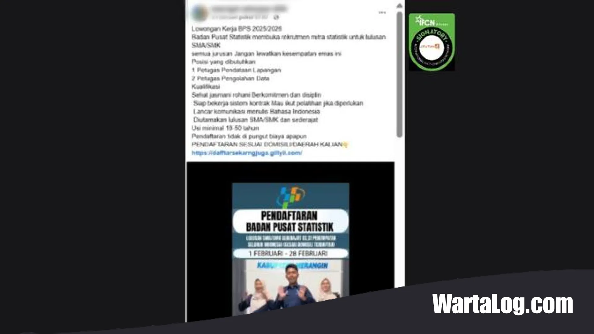 Waspada Rentetan Hoaks Mencatut Nama BPS: Dari Rekrutmen Fiktif Hingga Isu Gaji Fantastis yang Menyesatkan