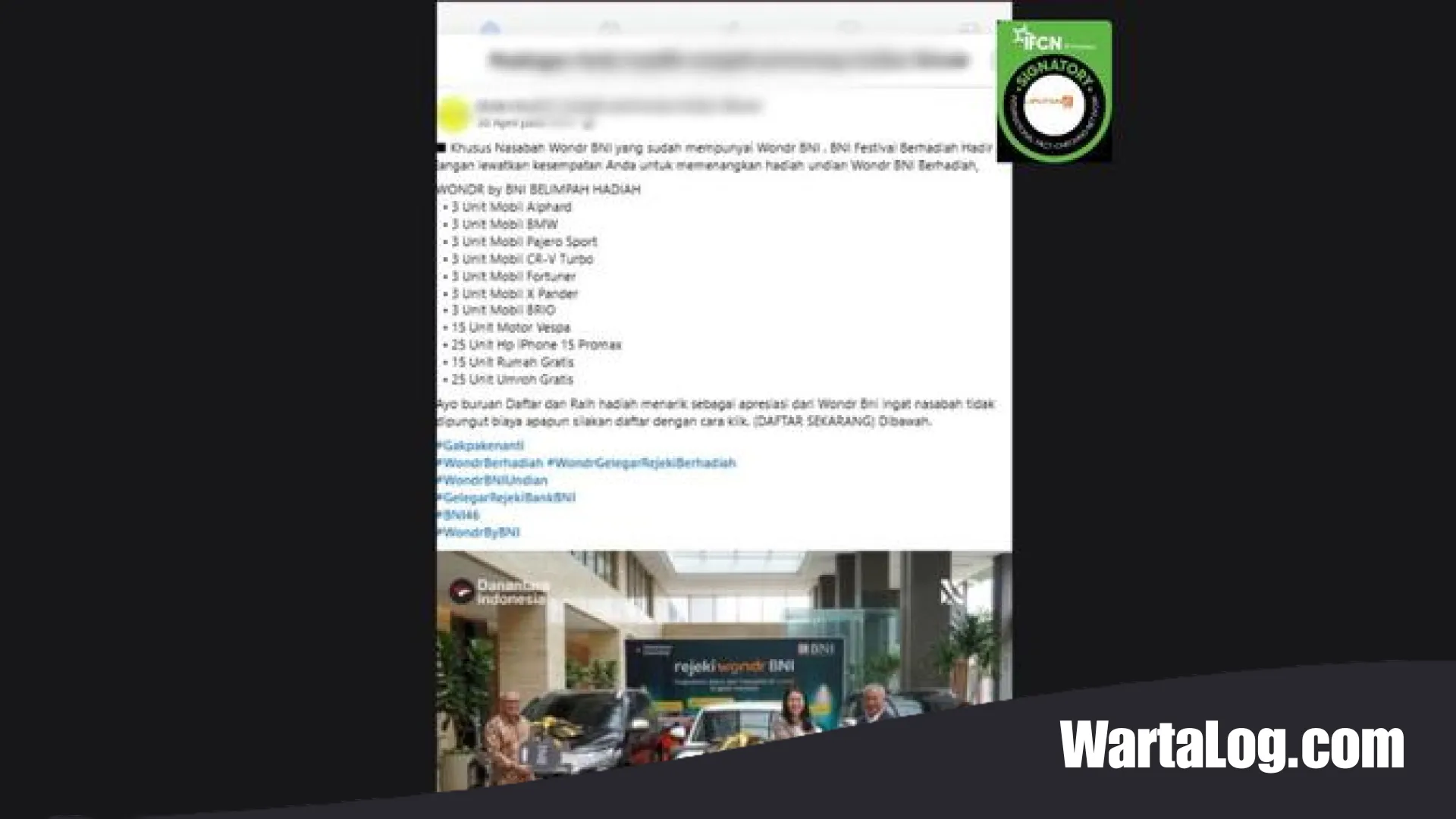 Waspada Modus Phishing! Hoax Undian Berhadiah Wondr BNI Bertebaran di Media Sosial