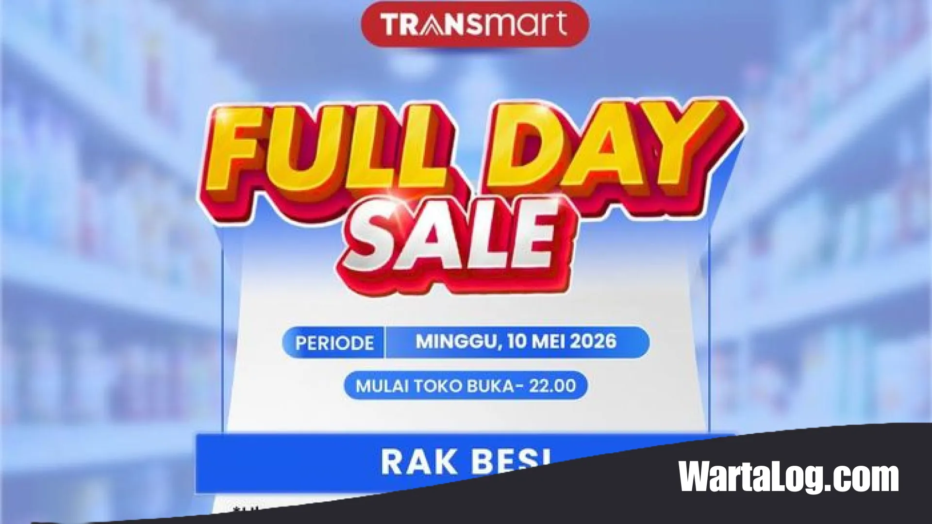 Promo Gila Transmart Full Day Sale: Rak Besi Serbaguna Banting Harga Hingga Jutaan Rupiah!