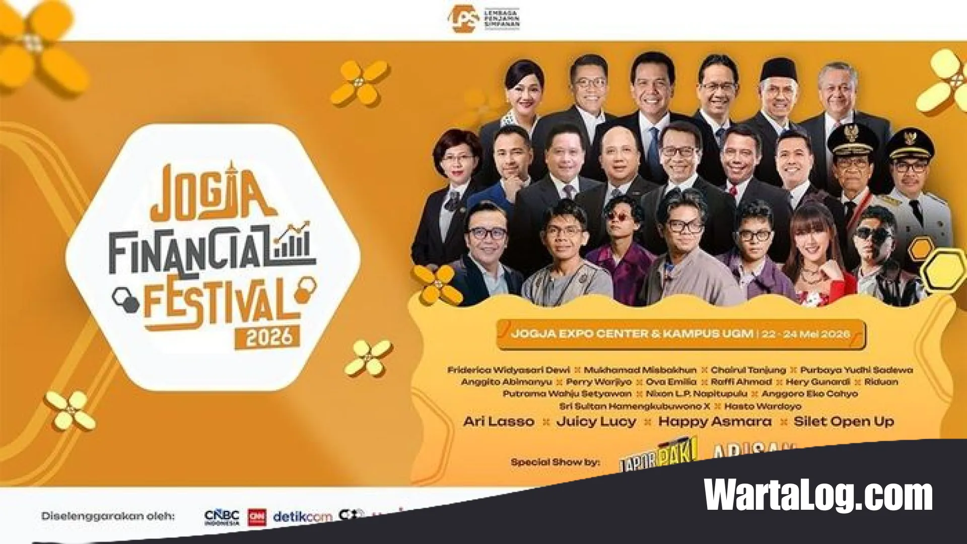 Jogja Financial Festival 2026: Strategi Cerdas Kelola Keuangan Bareng Tokoh Nasional, Daftar Gratis!