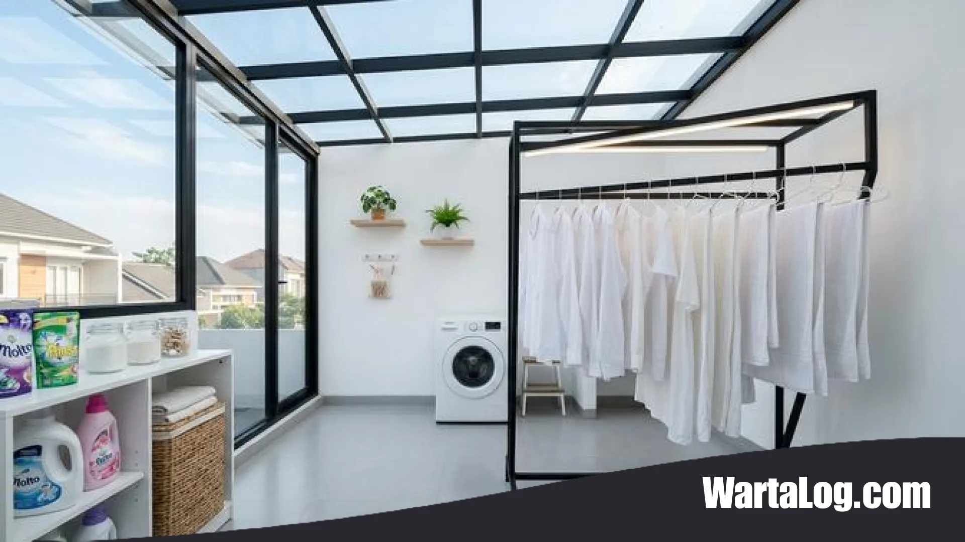 Inspirasi Cerdas: 8 Desain Ruang Jemur Atas Rumah dengan Atap Transparan yang Estetis dan Fungsional