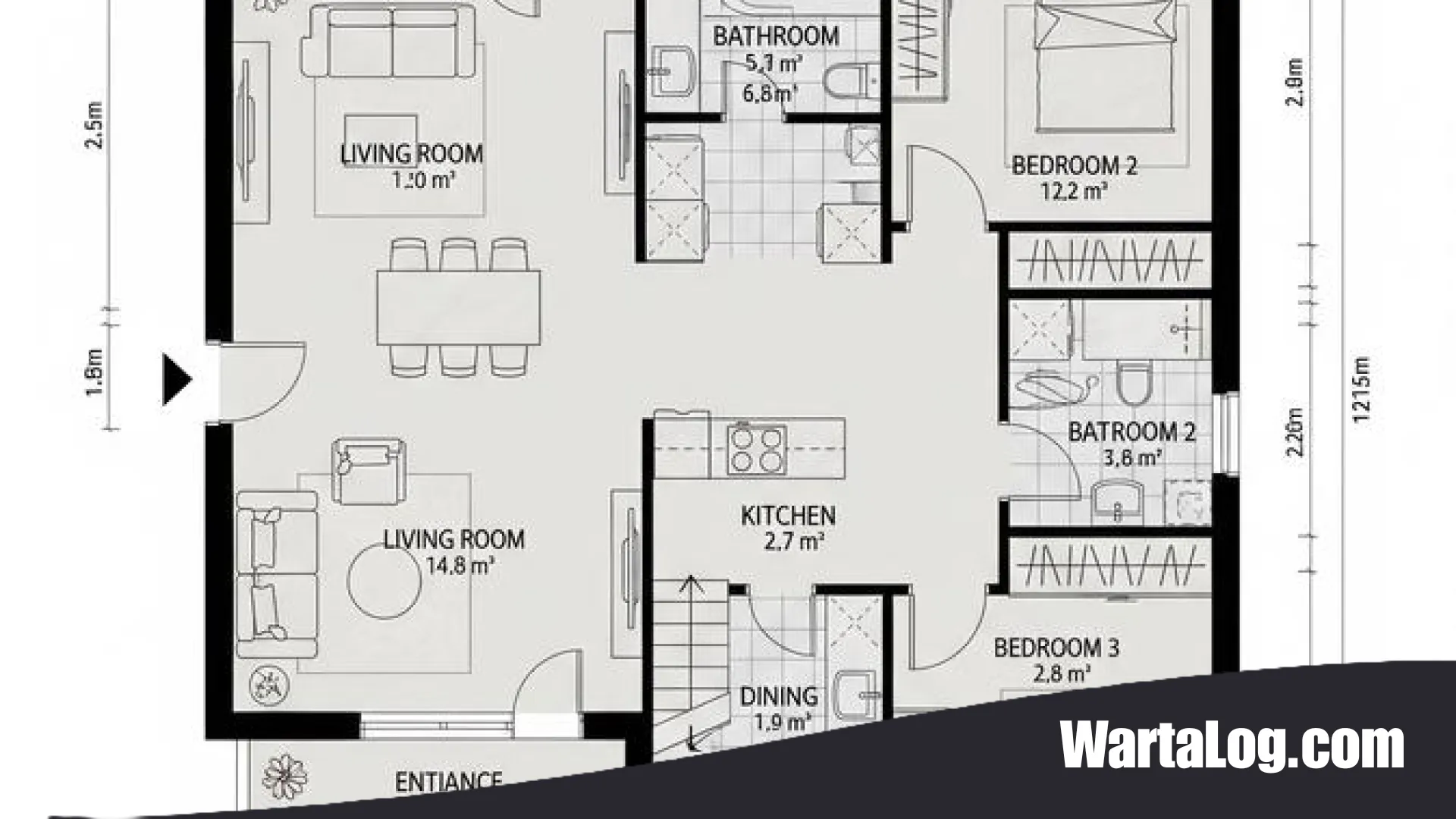 7 Inspirasi Denah Rumah Kampung 1 Lantai 3 Kamar: Fungsional, Estetik, dan Ramah di Kantong