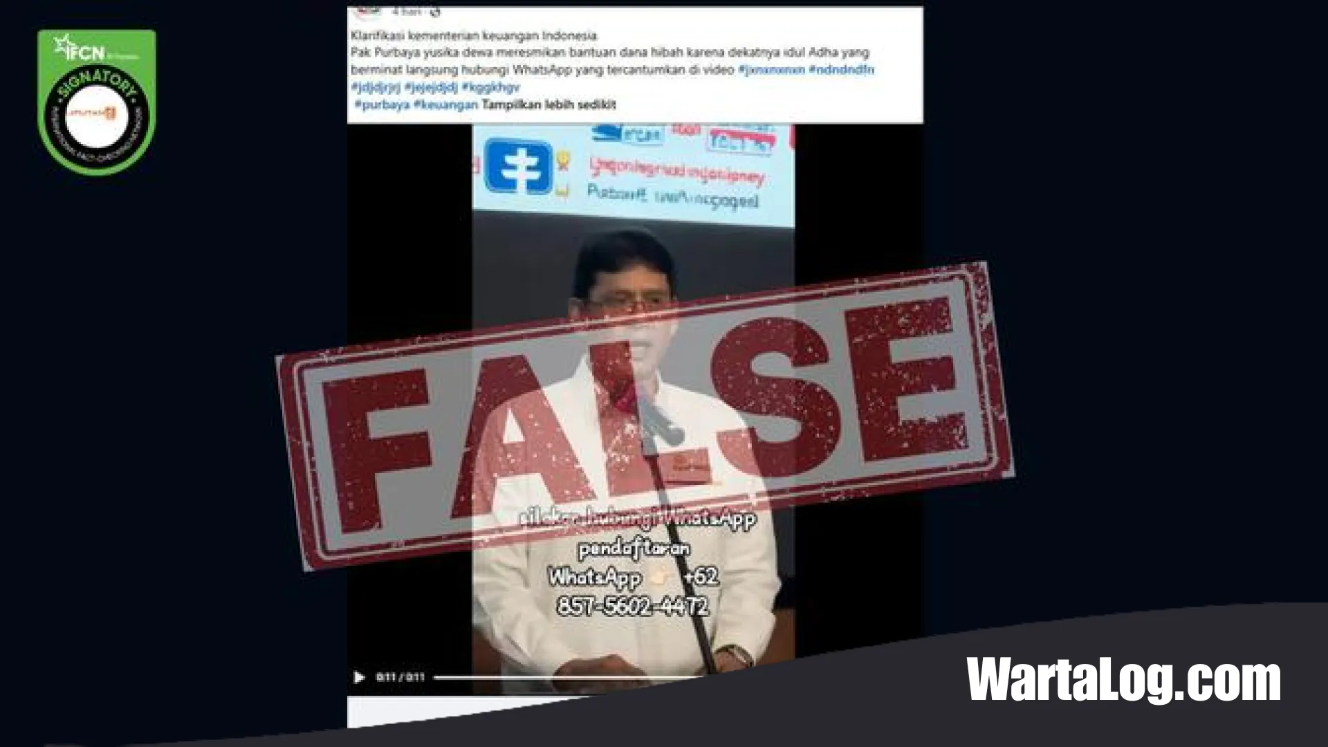Waspada Penipuan! Video Dana Hibah Idul Adha Mencatut Nama Purbaya Yudhi Sadewa Ternyata Hoaks Deepfake
