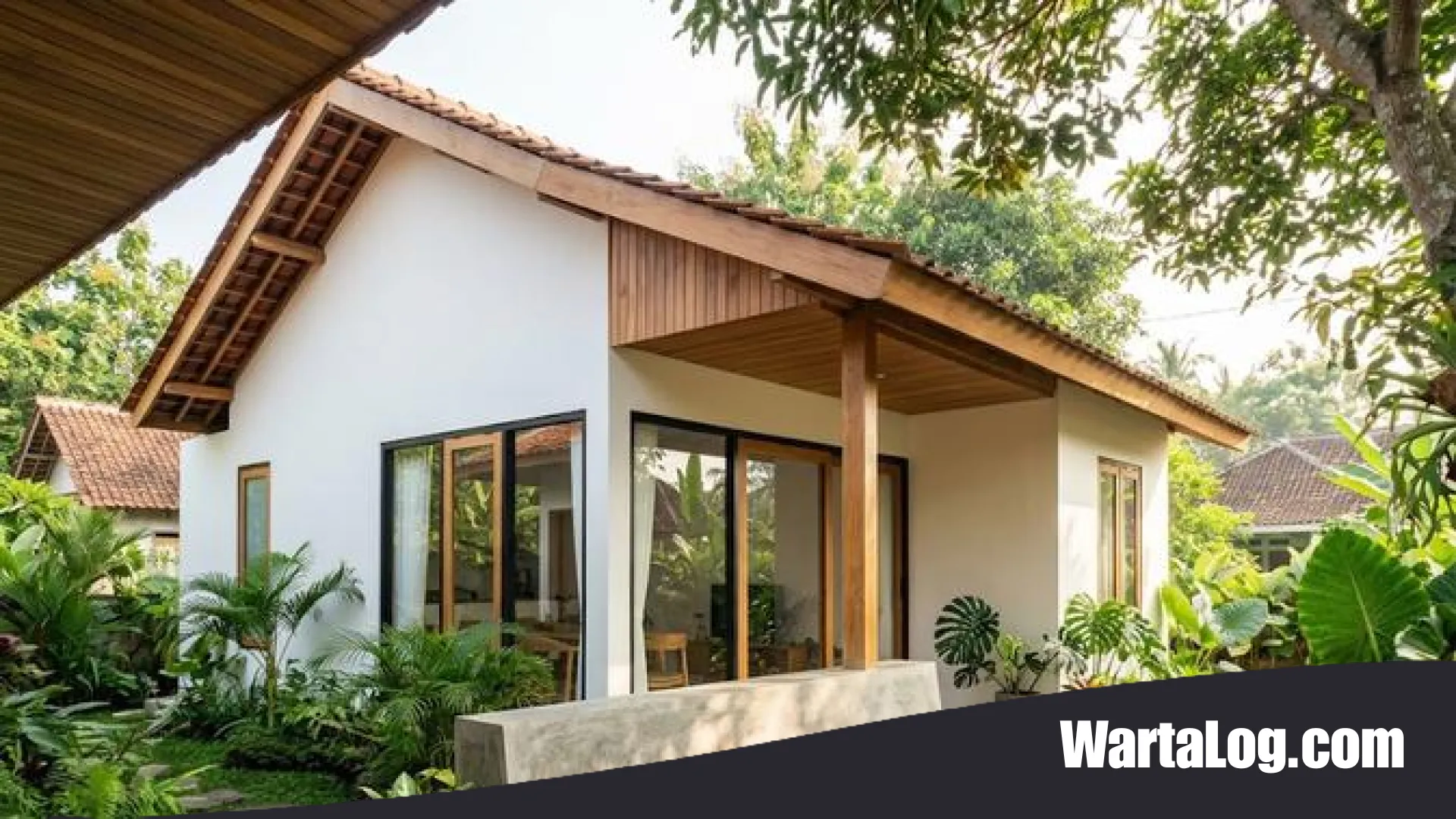 6 Inspirasi Desain Rumah Desa dengan Bangku Cor Minimalis di Teras yang Estetik dan Fungsional