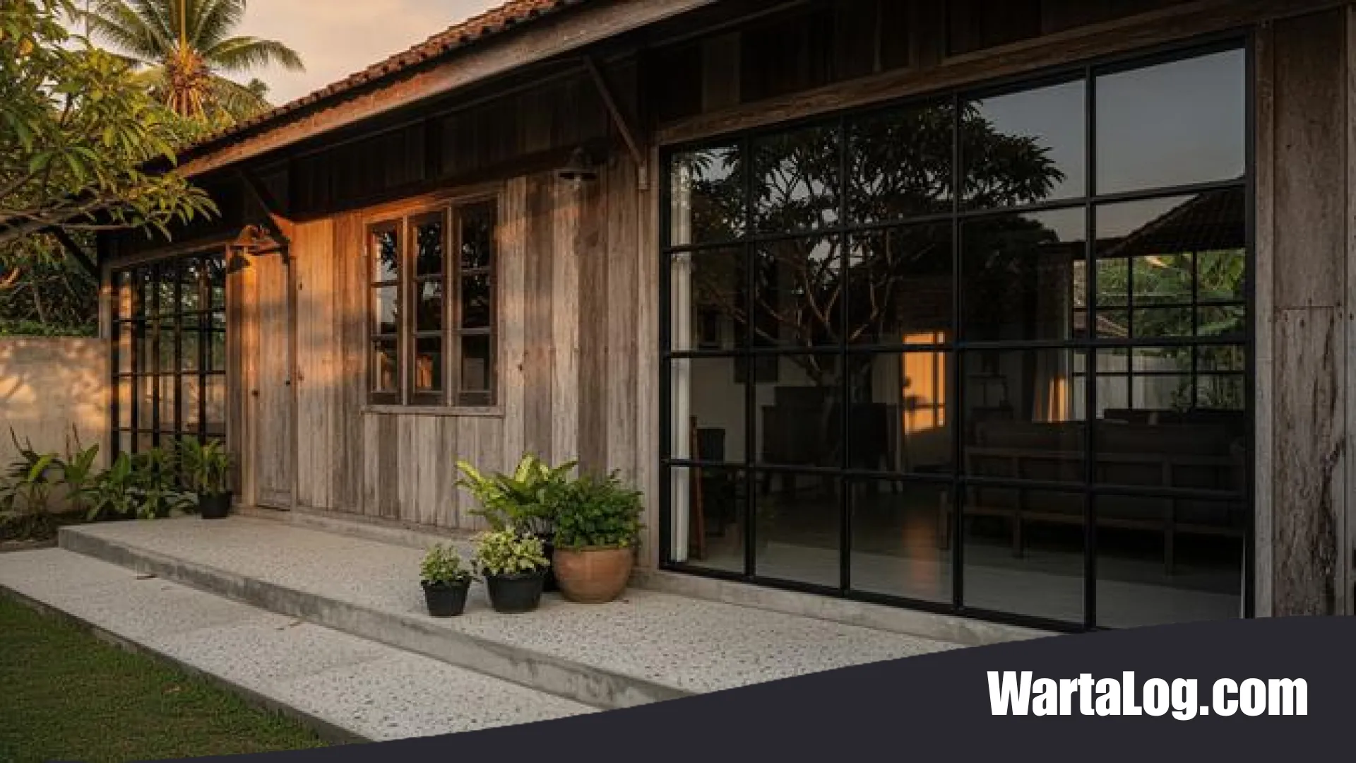Sentuhan Klasik nan Mewah: 9 Inspirasi Rumah Desa dengan Perpaduan Kayu Tua dan Lantai Teraso