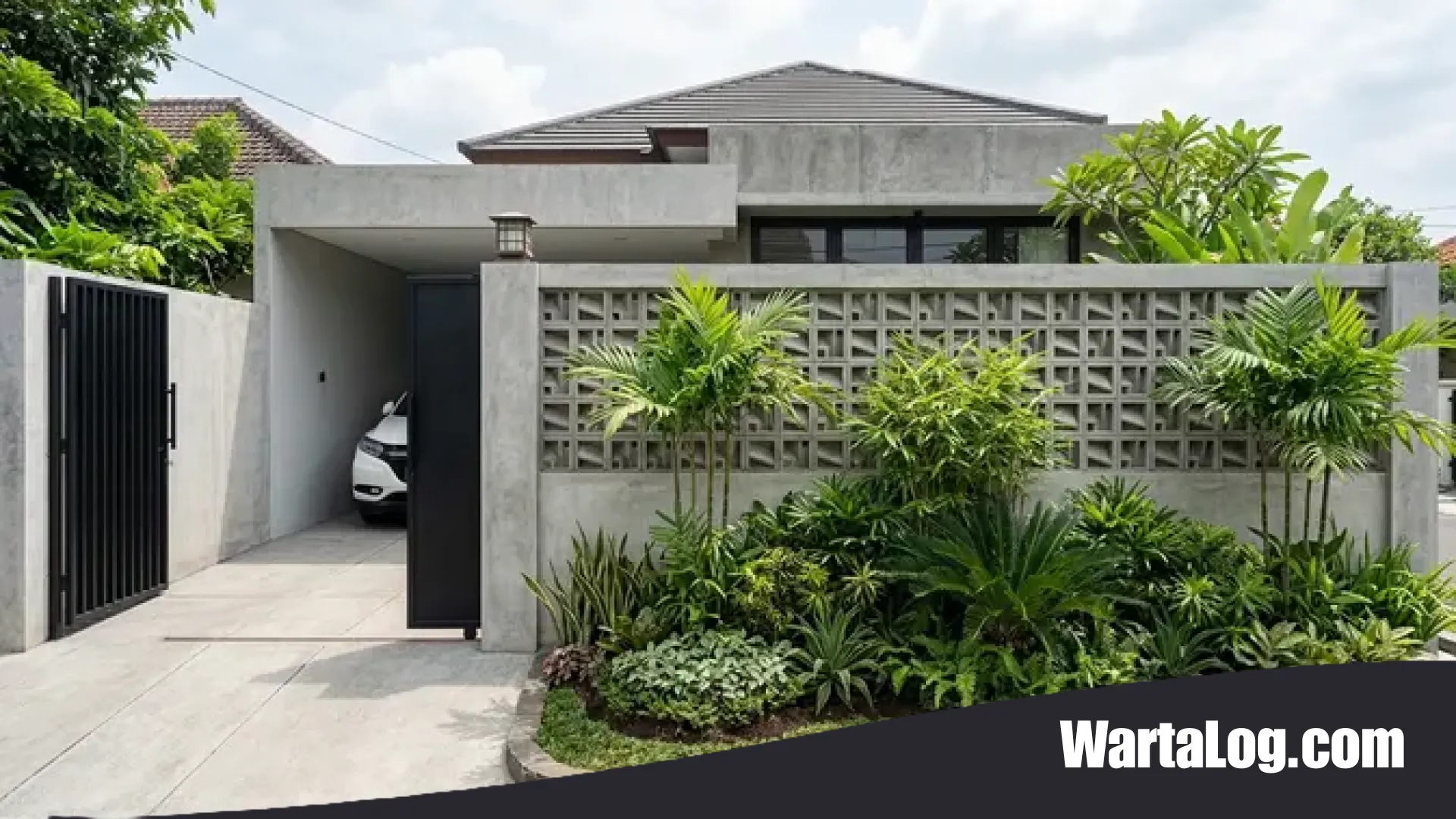 10 Inspirasi Pagar Roster Beton Ekspos: Sentuhan Industrial Modern yang Estetik dan Fungsional