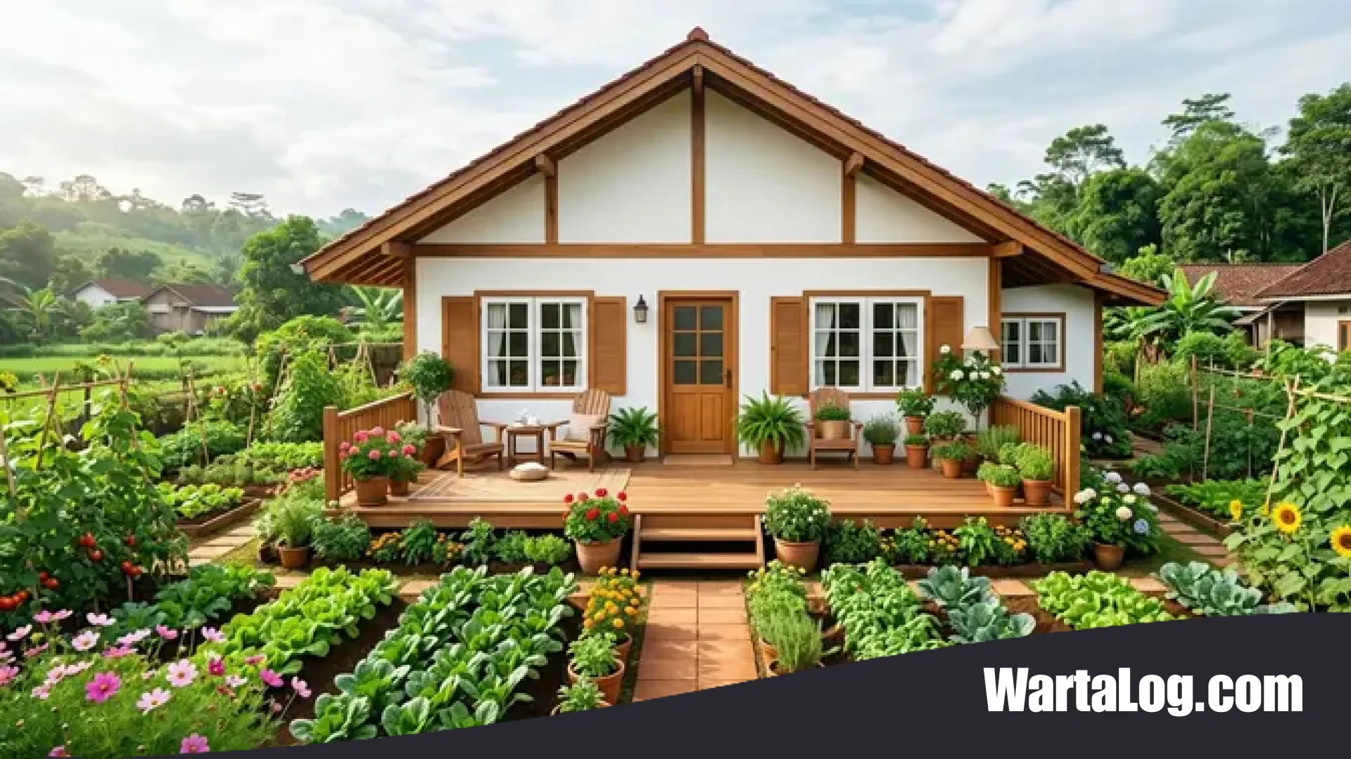 Menghidupkan Kemandirian Pangan: 7 Inspirasi Desain Rumah Desa dengan Kebun Sayur yang Estetik dan Fungsional