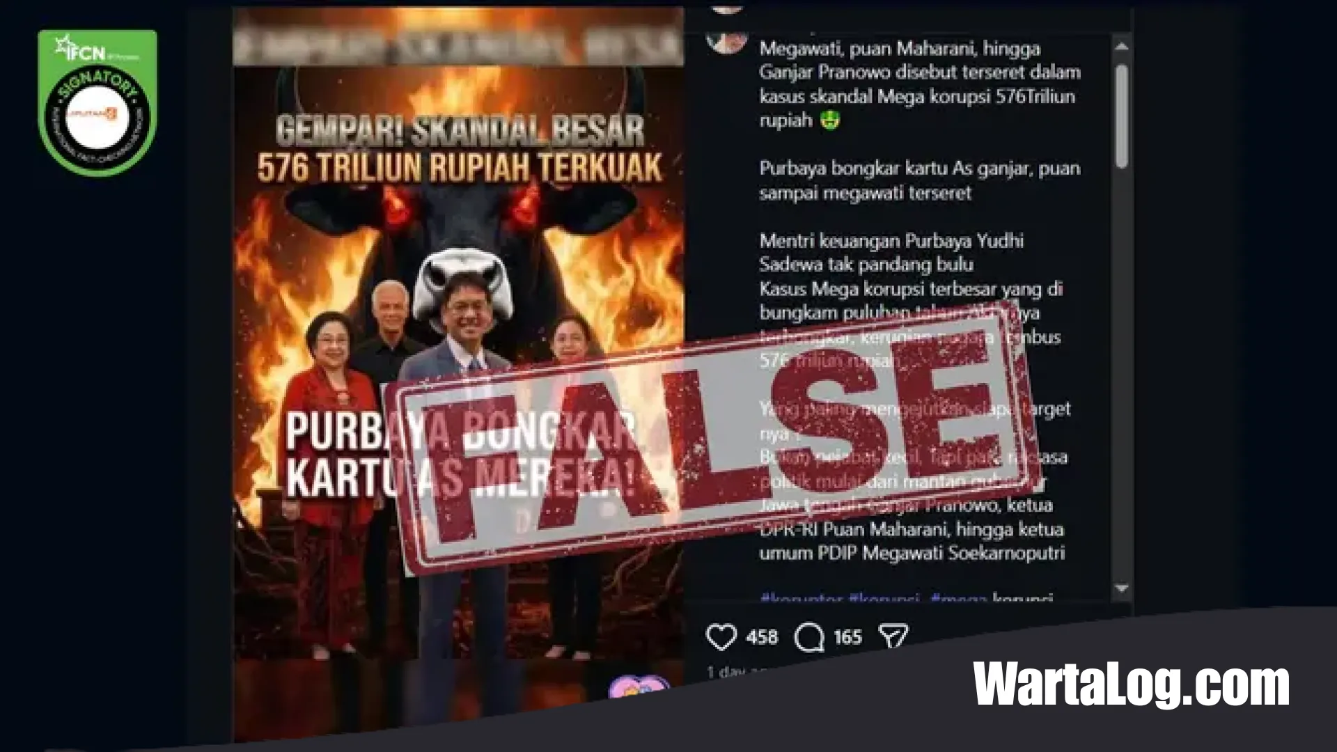 Cek Fakta: Benarkah Menteri Keuangan Purbaya Yudhi Sadewa Bongkar Mega Korupsi Rp 576 Triliun?