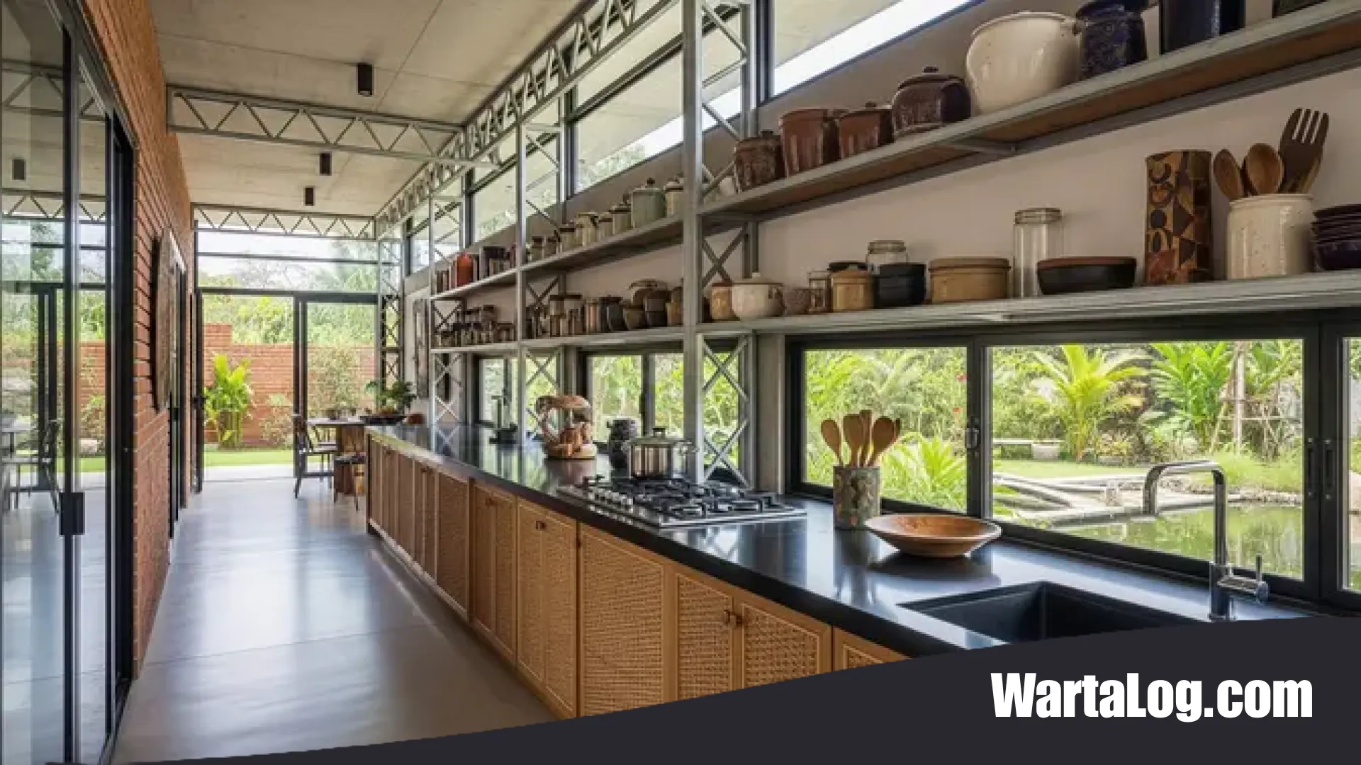 16 Inspirasi Dapur Memanjang Samping Rumah: Solusi Baja Ringan yang Kokoh, Estetik, dan Bebas Rayap