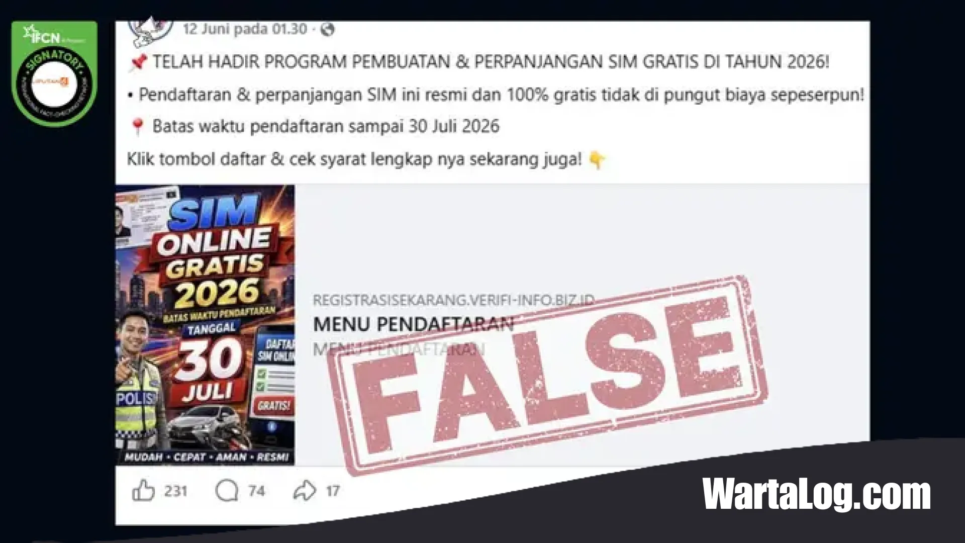 Waspada Penipuan Digital: Benarkah Ada Program Pembuatan dan Perpanjangan SIM Gratis Hingga 2026? Cek Faktanya di Sini