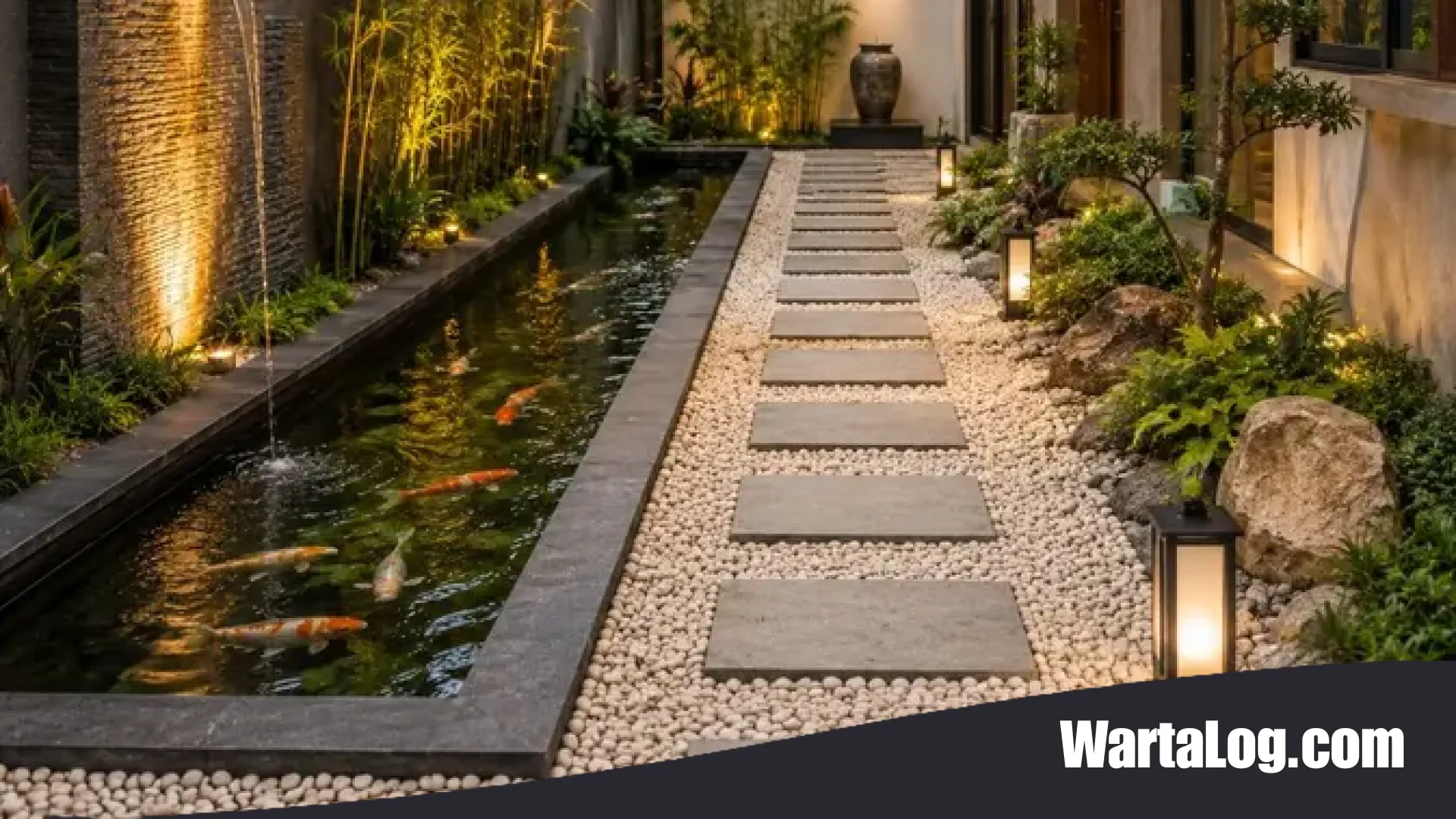 6 Inspirasi Taman Kering dan Kolam Ikan Dangkal: Solusi Estetik yang Low-Maintenance untuk Hunian Modern