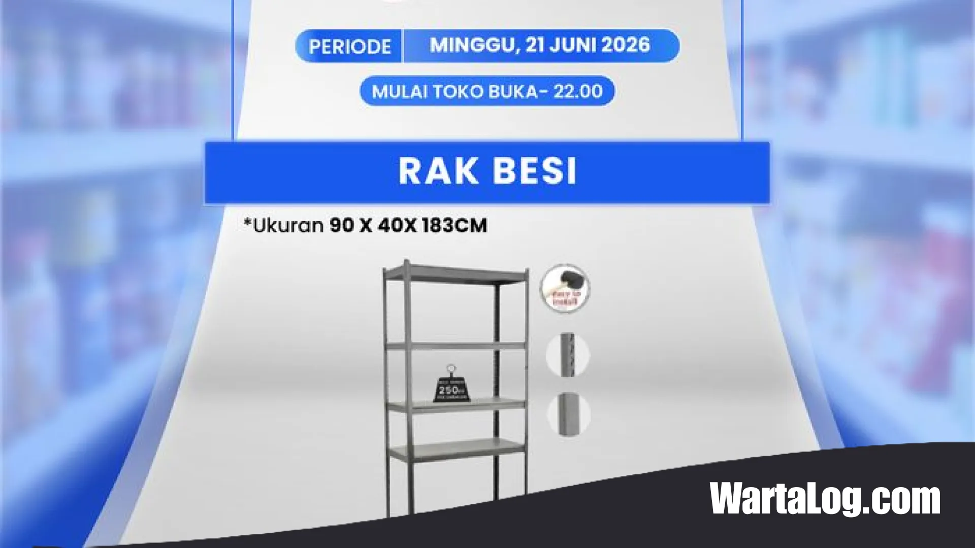 Gebrakan Transmart Full Day Sale: Rak Besi Serbaguna Kini Dibanderol di Bawah Satu Juta Rupiah