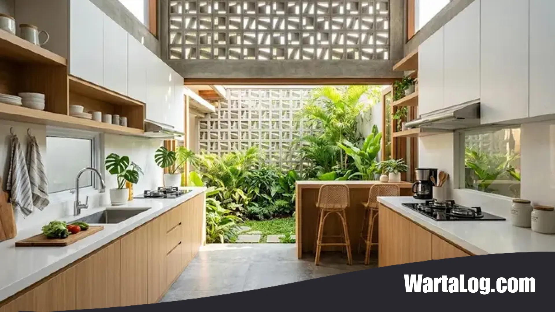 10 Inspirasi Desain Dapur Belakang dengan Roster: Solusi Cerdas Rumah Sejuk dan Terang