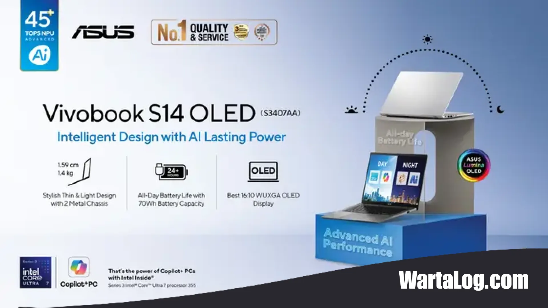 Review ASUS Vivobook S14 (S3407AA): Laptop AI Super Ringan untuk Profesional Modern dengan Mobilitas Tinggi