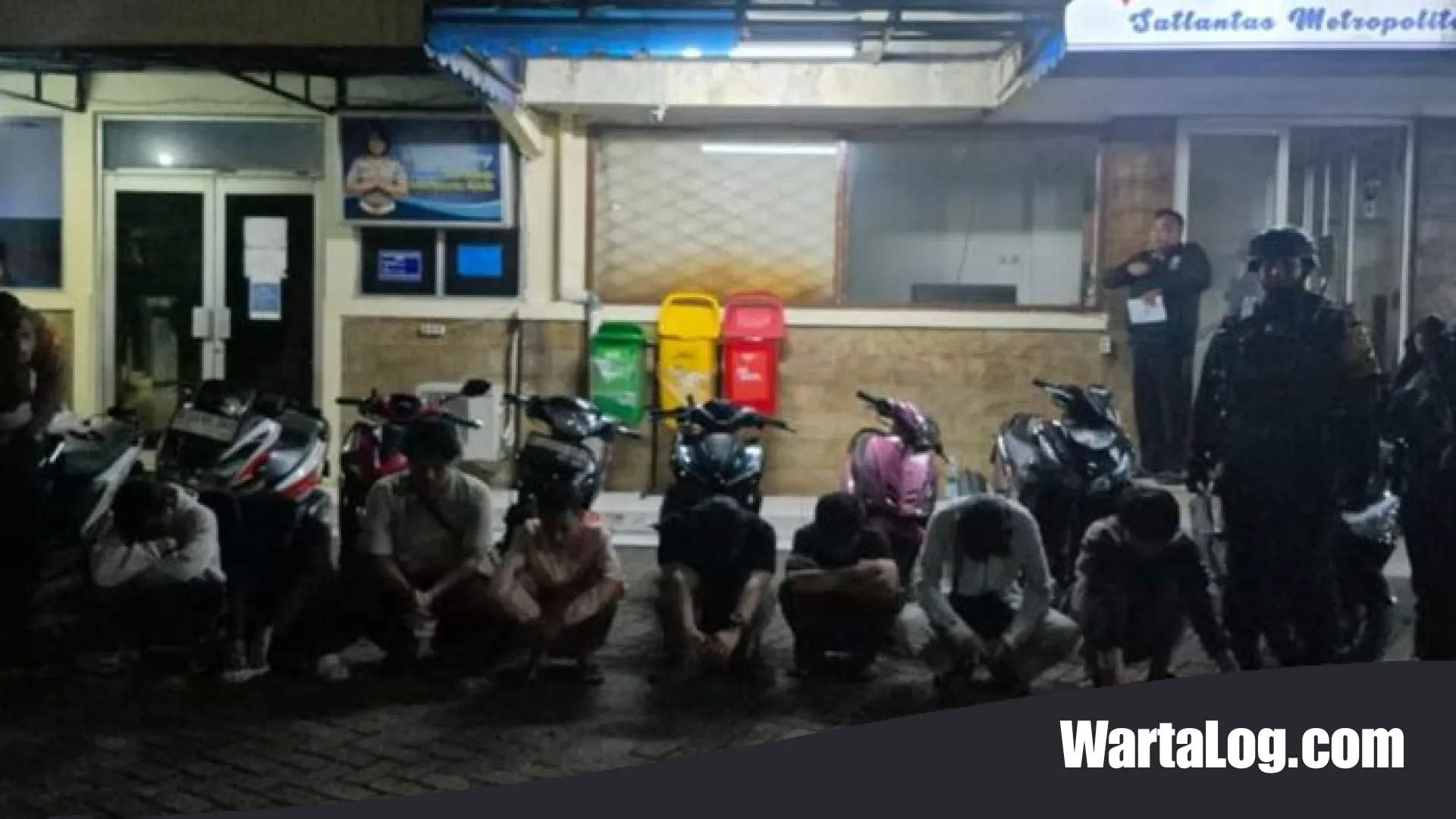 Aksi Balap Liar Duren Sawit Dibubarkan Paksa, Tim Gabungan Brimob Amankan Delapan Motor Pelaku