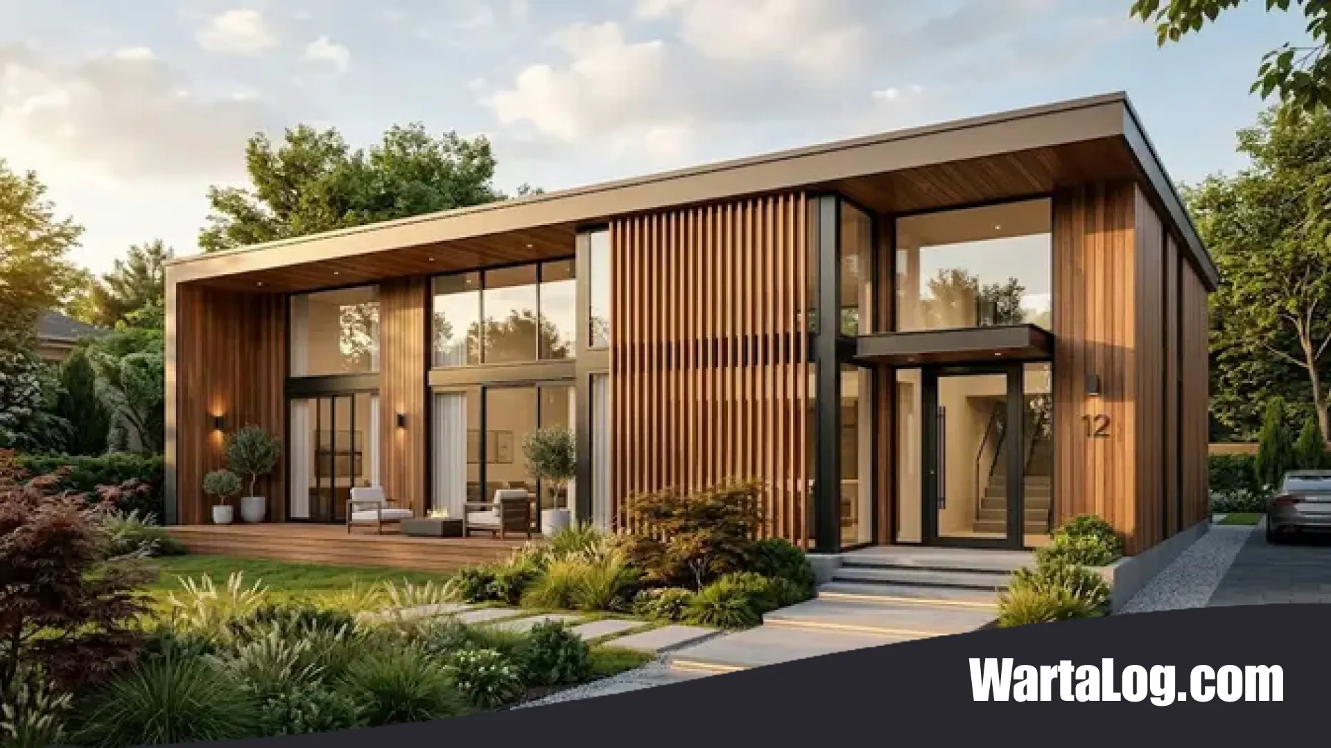 8 Inspirasi Fasad Kayu dan Kaca: Sentuhan Hangat dalam Estetika Modern yang Elegan