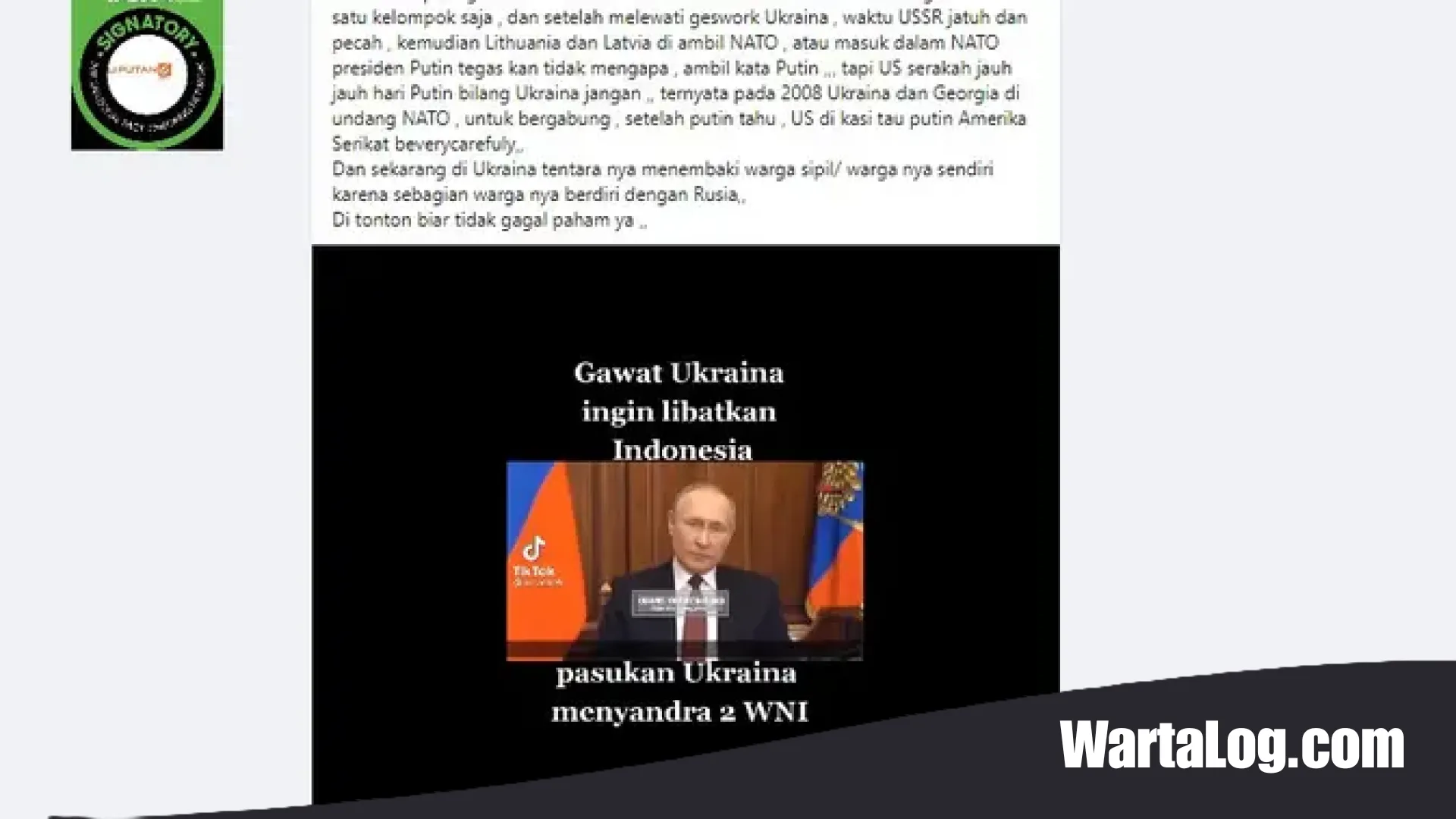 Mengupas Tabir Kebohongan: Deretan Hoaks Ukraina yang Menyasar Publik Indonesia
