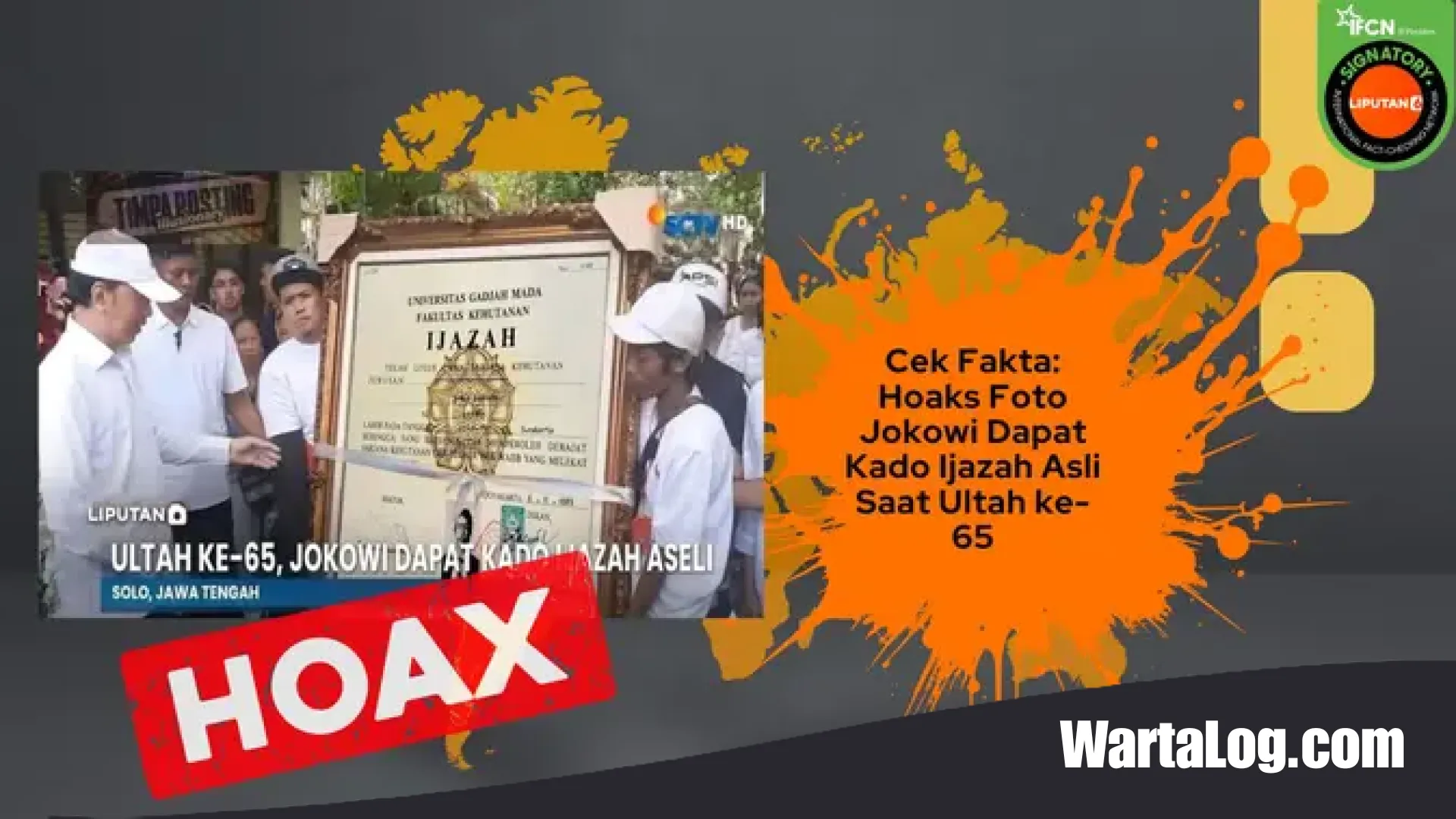 Hoaks Kado Ijazah Asli di Ulang Tahun ke-65 Presiden Jokowi: Sebuah Investigasi Fakta
