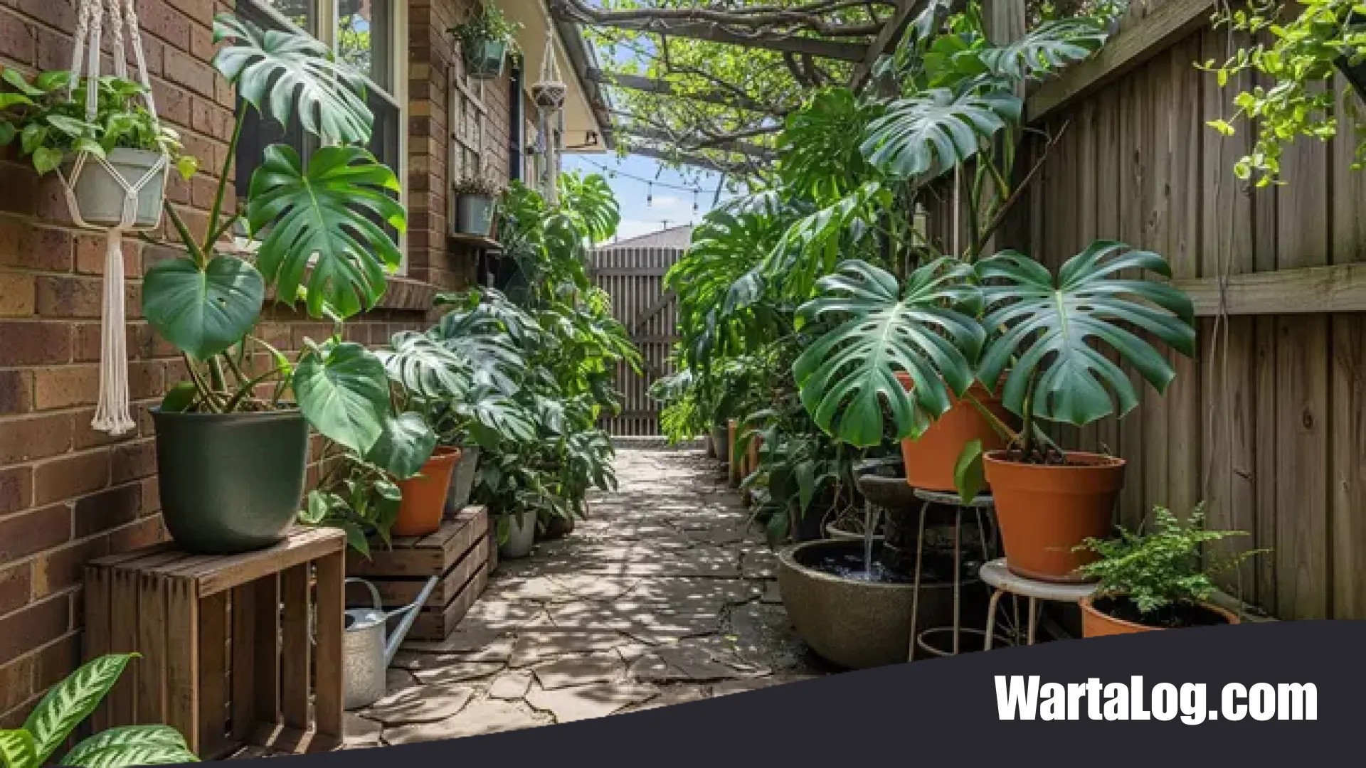 Transformasi Lorong Samping Rumah Menjadi Oase Hijau: 7 Inspirasi Kebun Monstera yang Estetik dan Menyejukkan