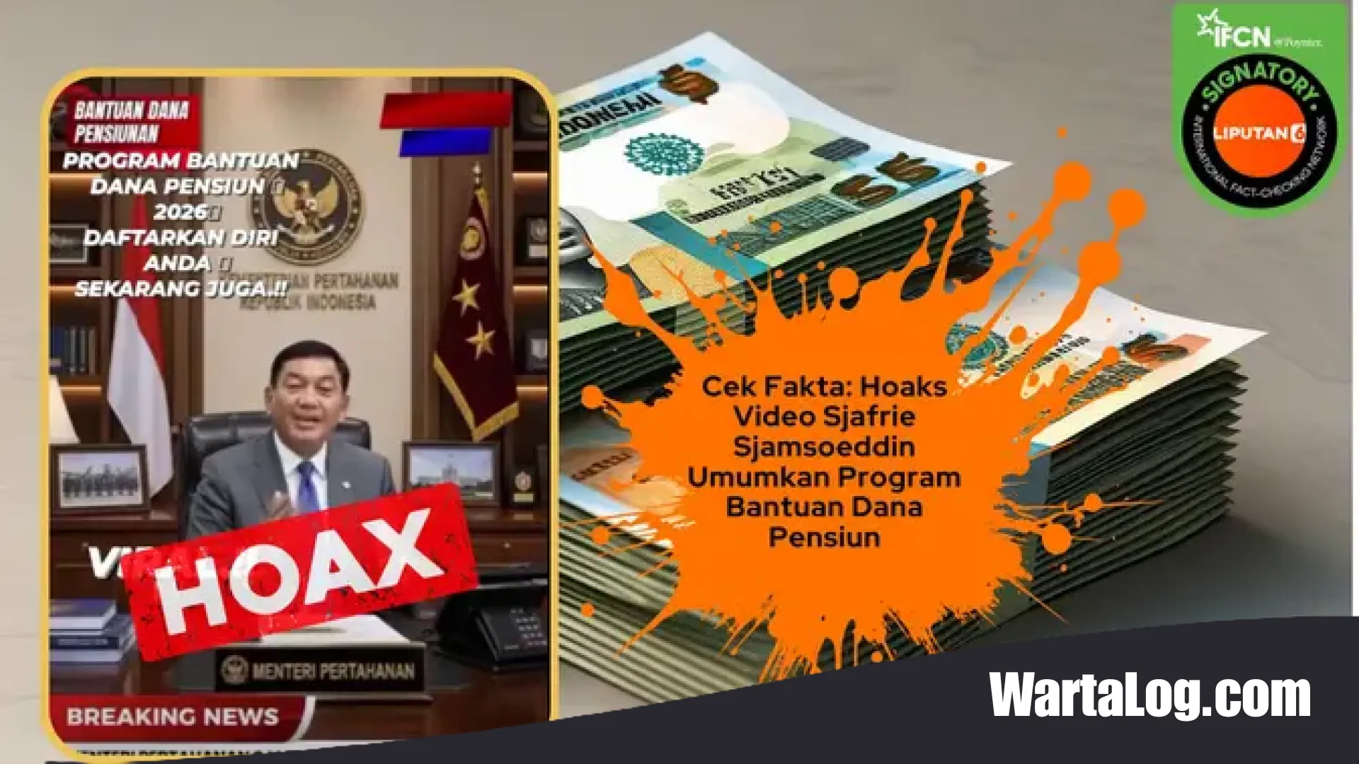 Waspada Deepfake! Hoaks Video Menhan Sjafrie Sjamsoeddin Buka Pendaftaran Dana Pensiun 2026