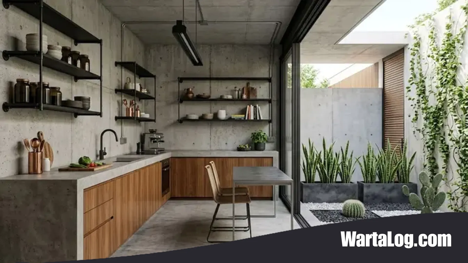 6 Inspirasi Dapur Minimalis yang Menyatu dengan Taman Kering: Hunian Sejuk, Estetik, dan Bebas Sumpek