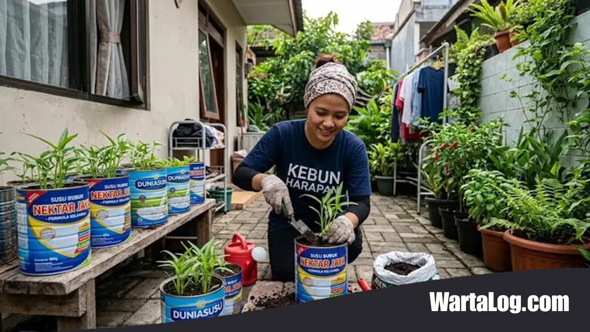 Kreasi Berkebun Urban: Panduan Lengkap Menanam Kangkung di Toples Bekas Susu Bubuk yang Ramah Lingkungan