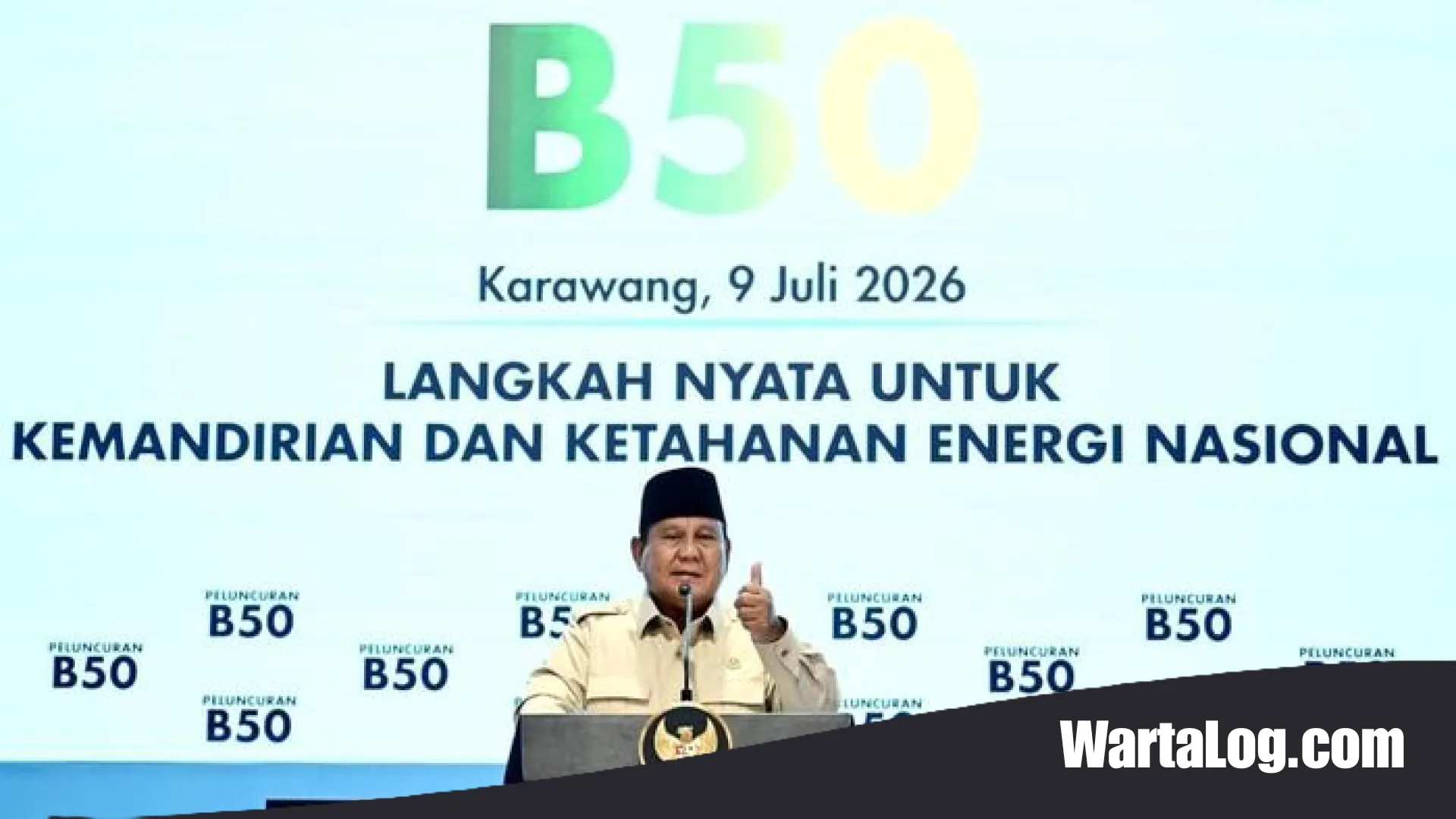 Prabowo Tatap Masa Depan Energi: Sukses Luncurkan B50, Target B60 Siap Dikebut pada 2028
