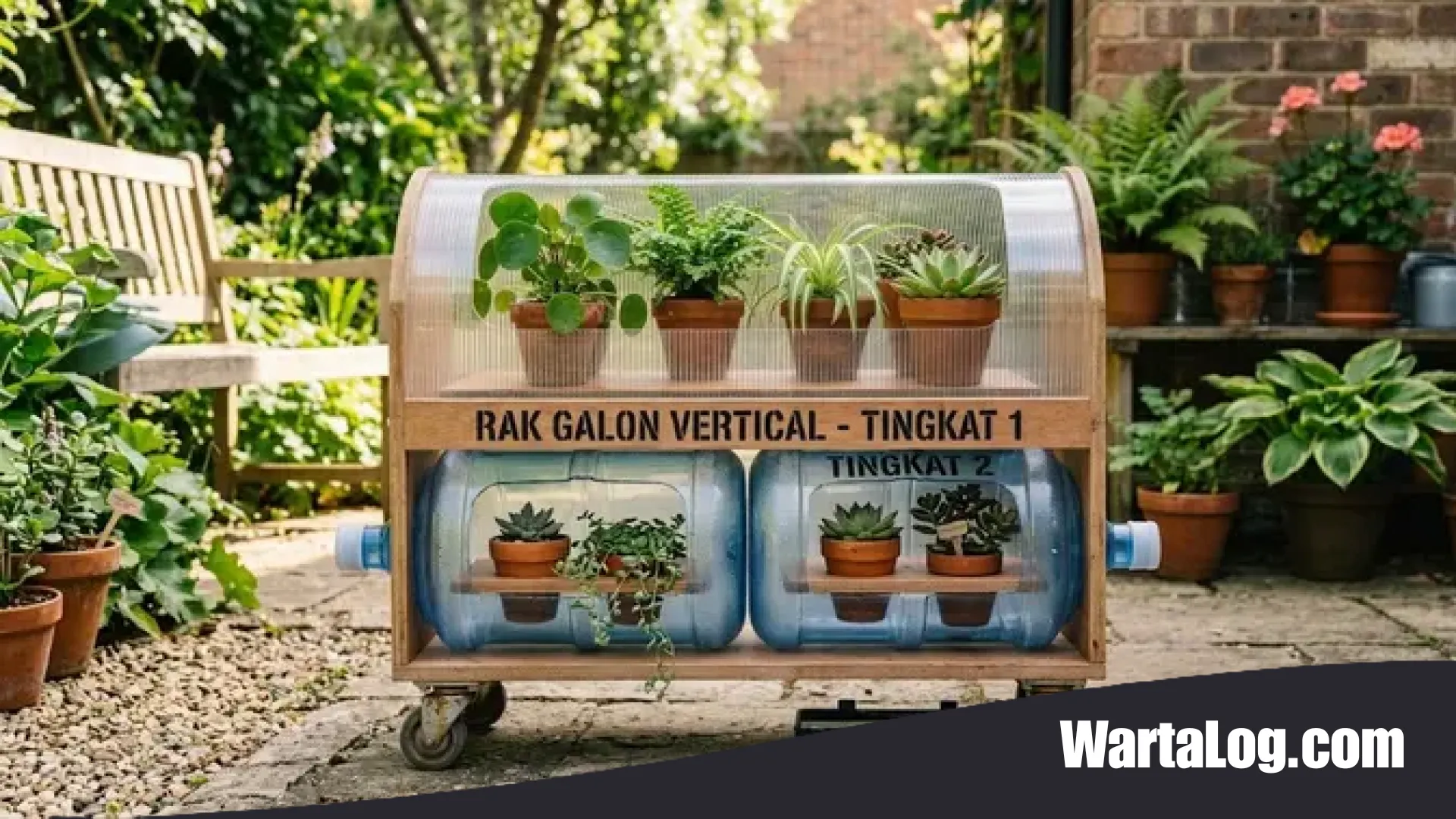 Inovasi Kebun Mini: Cara Menyulap Galon Bekas Menjadi Rak Tanaman Beroda yang Estetik dan Fungsional