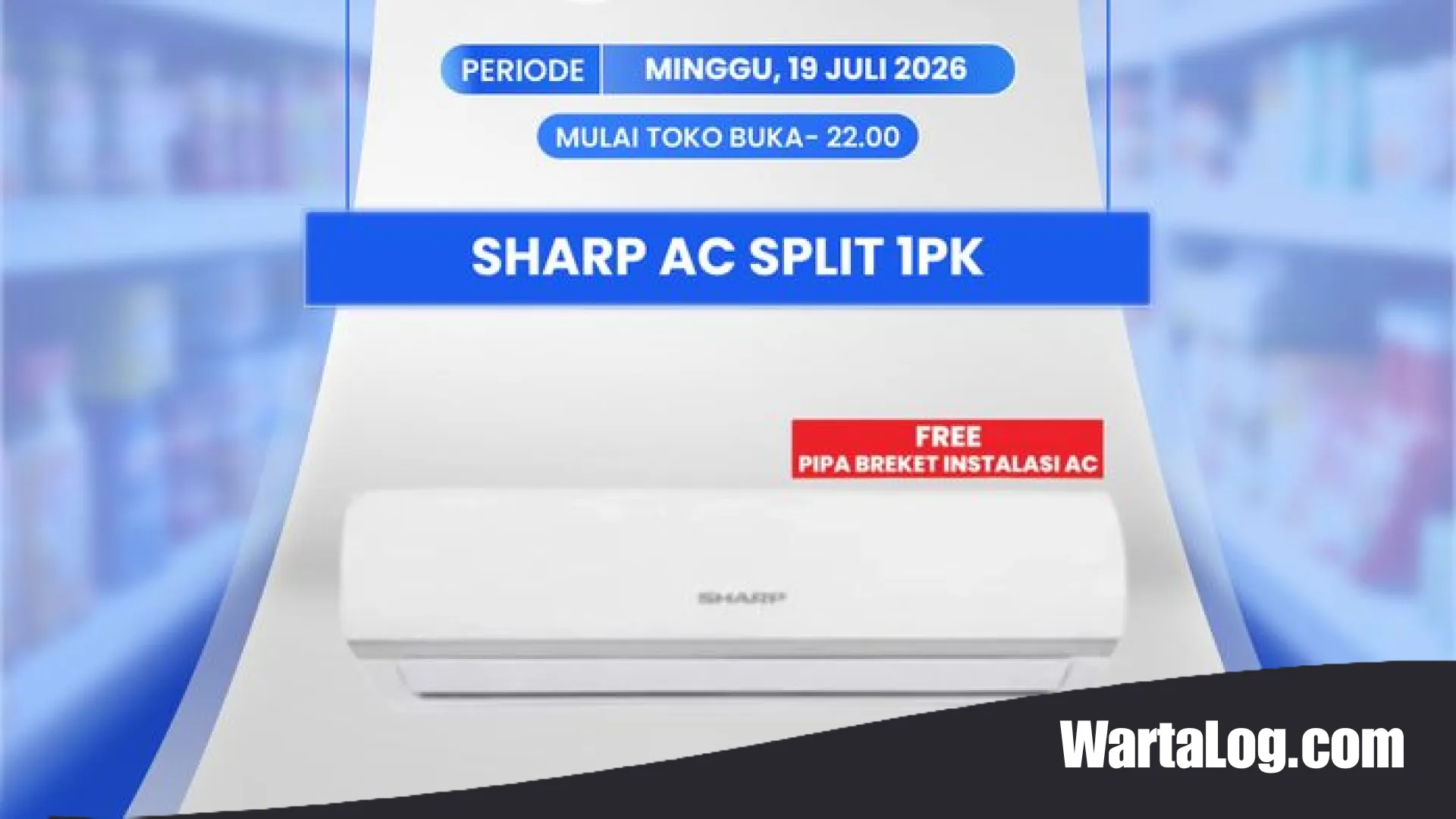 Gerah Minggat! AC Split SHARP 1 PK Turun Drastis di Transmart Full Day Sale, Cek Strategi Belanja Hematnya di Sini