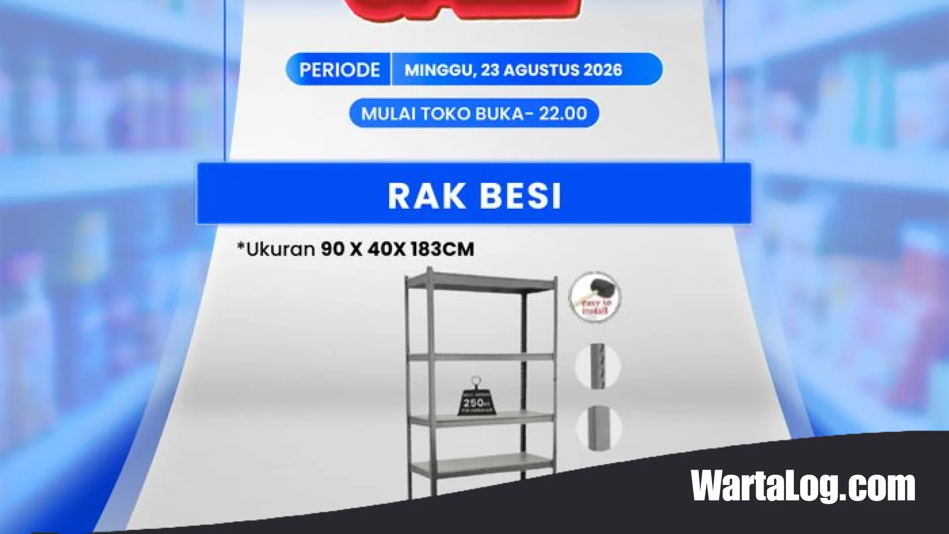 Solusi Rumah Rapi Harga Irit: Rak Besi 5 Susun Cuma Rp 800 Ribuan di Transmart Full Day Sale