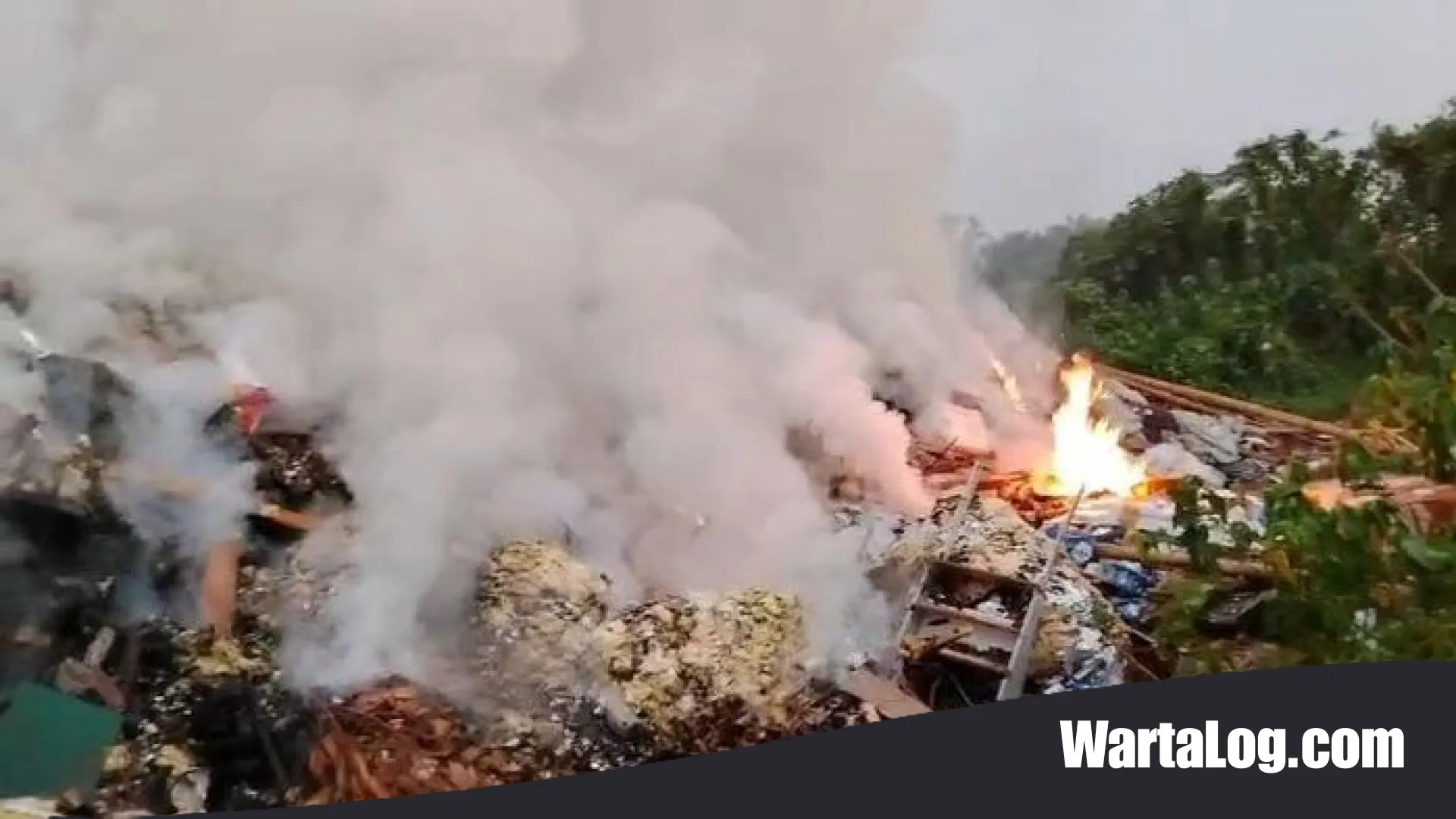 Jago Merah Amuk TPA Ilegal di Pinang Tangerang, Tim Gabungan Berjibaku Padamkan Bara di Balik Tumpukan Sampah
