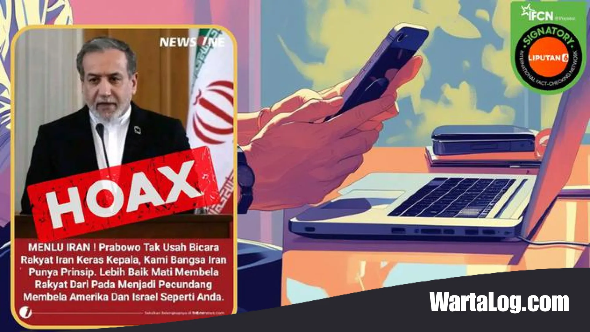 Cek Fakta: Benarkah Menlu Iran Abbas Araghchi Sebut Presiden Prabowo ‘Pecundang’?