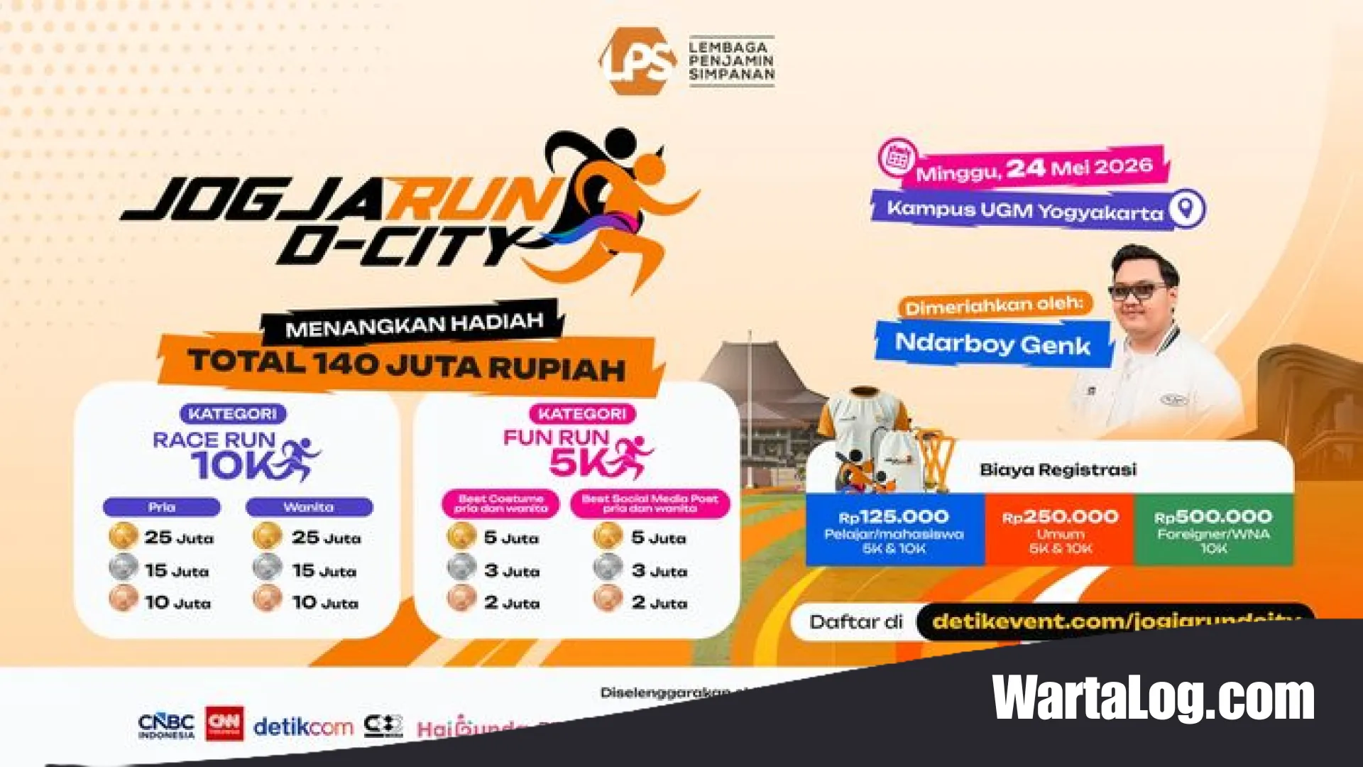 Jogja Run D-City 2026: Menelusuri Jejak Romantis Kota Sambil Memburu Hadiah Ratusan Juta