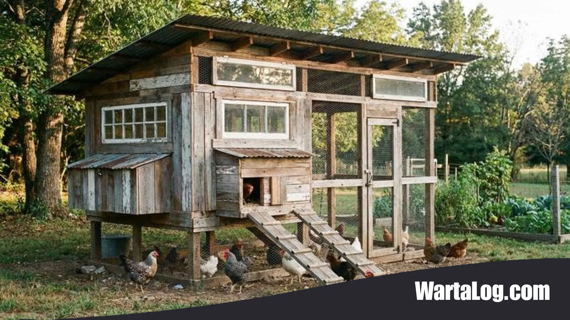 Tips Membangun Kandang Ayam Ekonomis dari Kayu Bekas di Samping Rumah ala WartaLog