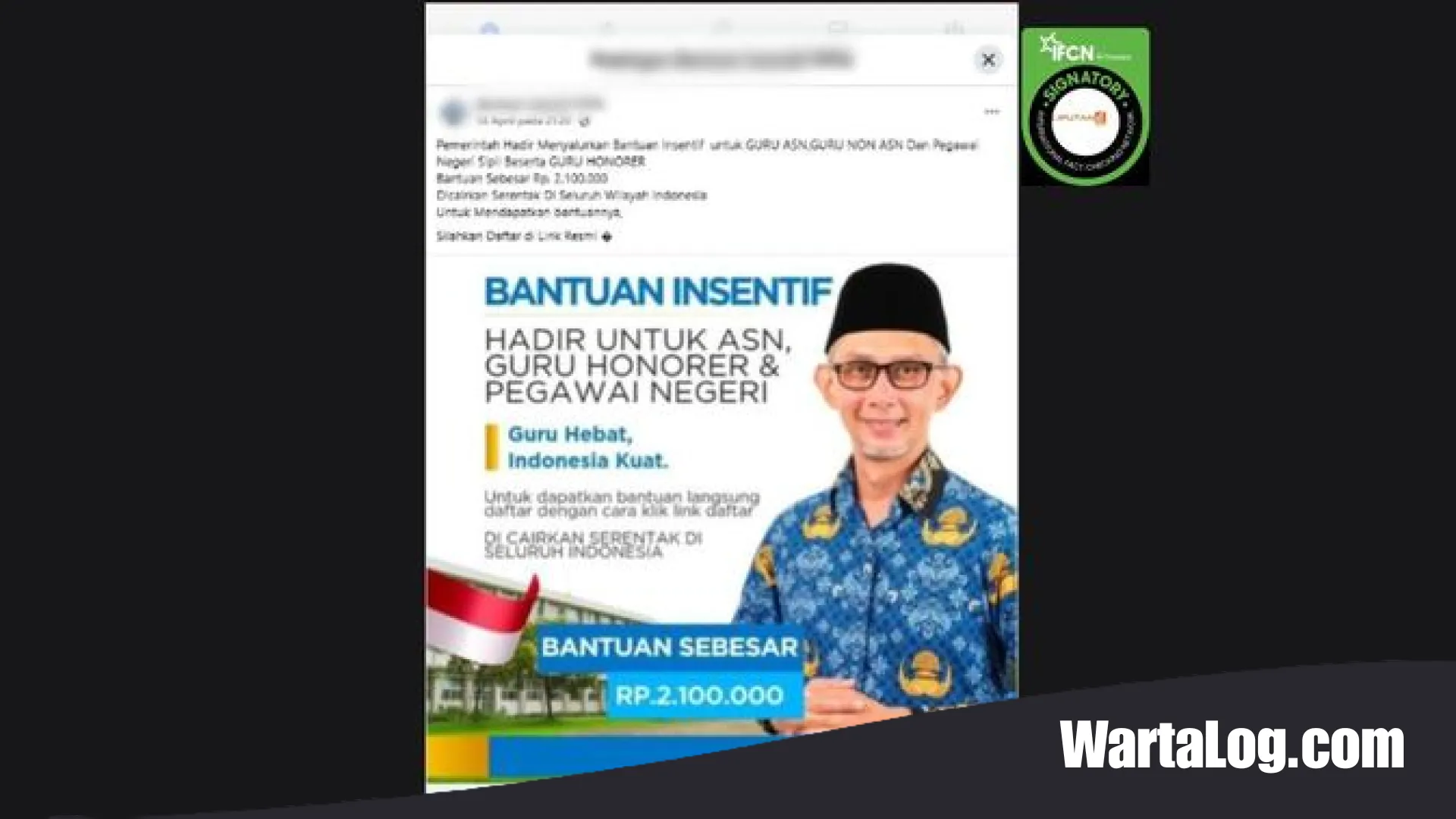 Waspada Phishing! Hoaks Link Pendaftaran Insentif Guru Rp 2,1 Juta Beredar di Media Sosial